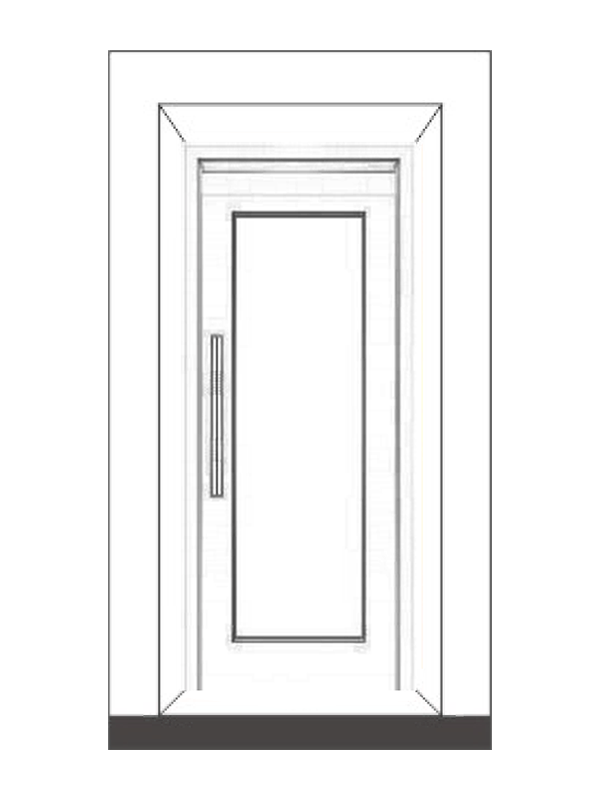 Pintu Angkat Penumpang Woodgrain Secara Manual